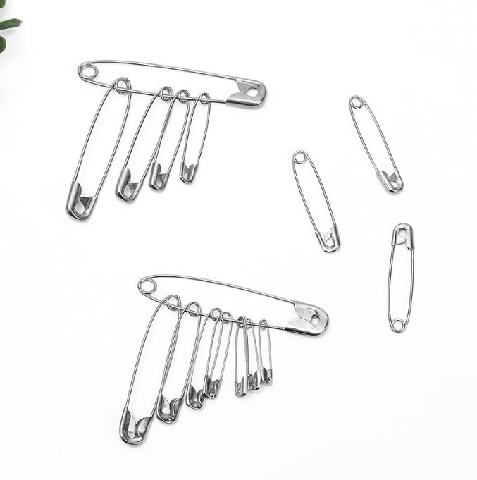 Silberne Sicherheitsnadeln DIY Nähwerkzeuge Zubehör Edelstahl Nadeln Große Sicherheitsnadel Kleine Brosche Bekleidungszubehör
