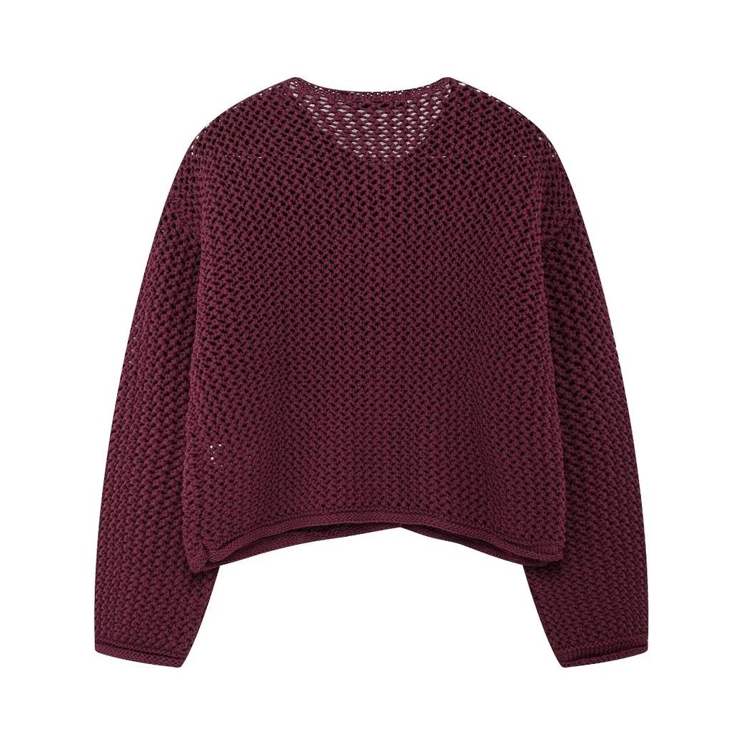 Knitted Cropped Cardigans Women Autumn Knitwears Short Sweaters for Women Button Women's Sweater Long Sleeve Cardigan