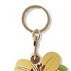 Keychain Pendant Flower Shape Bag Pendant Imitation Leather Access Control Card Holder Protective Cover Car Keychain Hanging Ornament