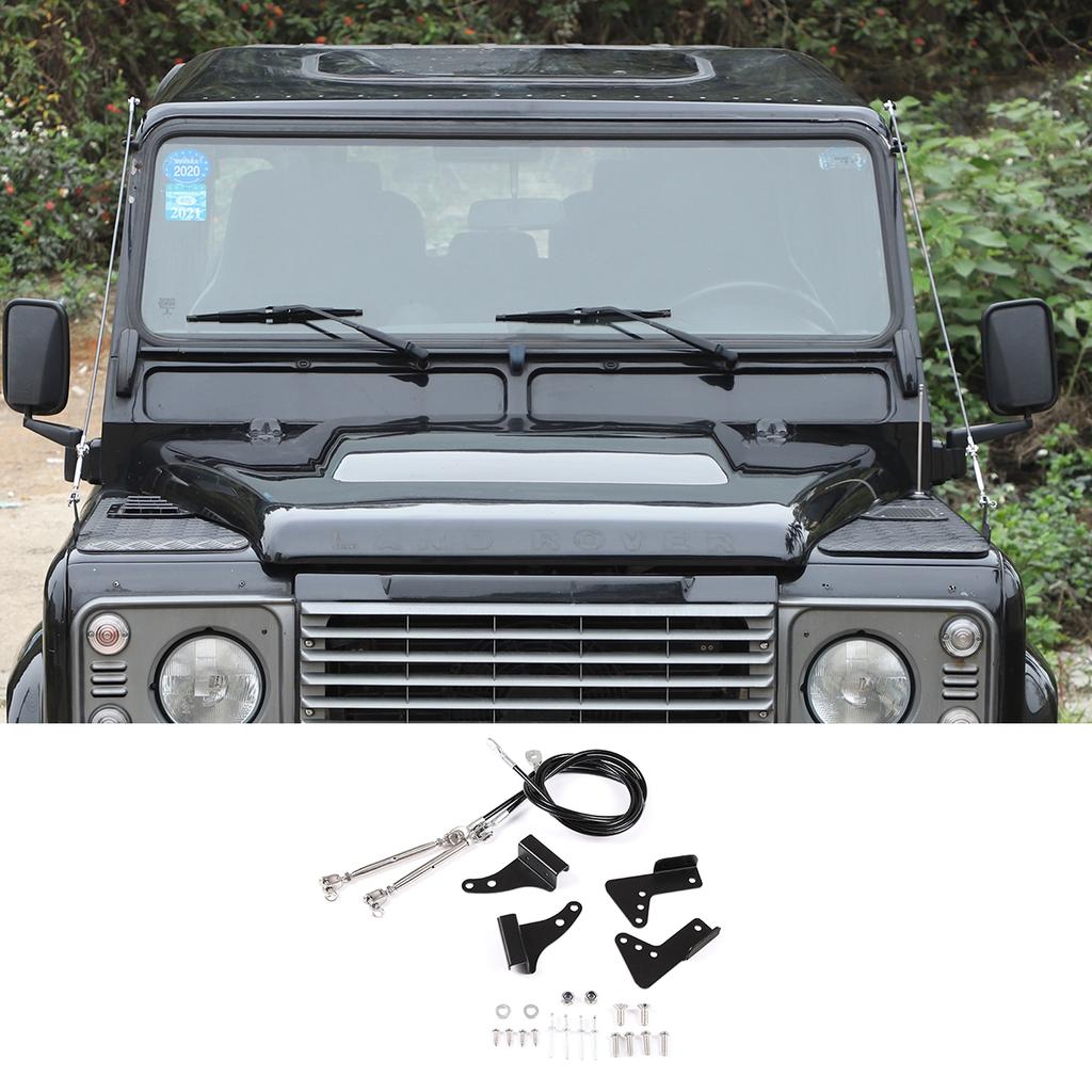 For Land Rover Defender 90 110 130 2004-2018 Stainless Car Through Jungle Protection Obstacle Elimination Ropes Car Accessories