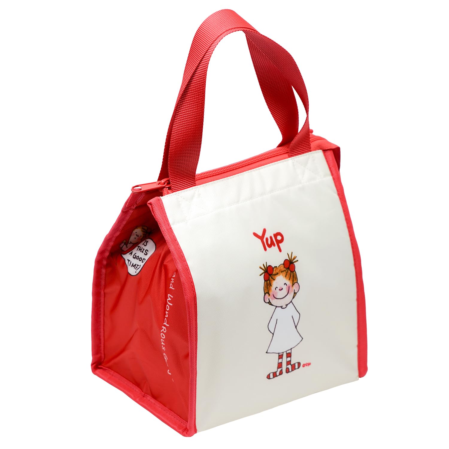 

Greeting Life Bento Cooler Lunch Coco-chan Bag, Square, RYL-1098, White/Blue белый