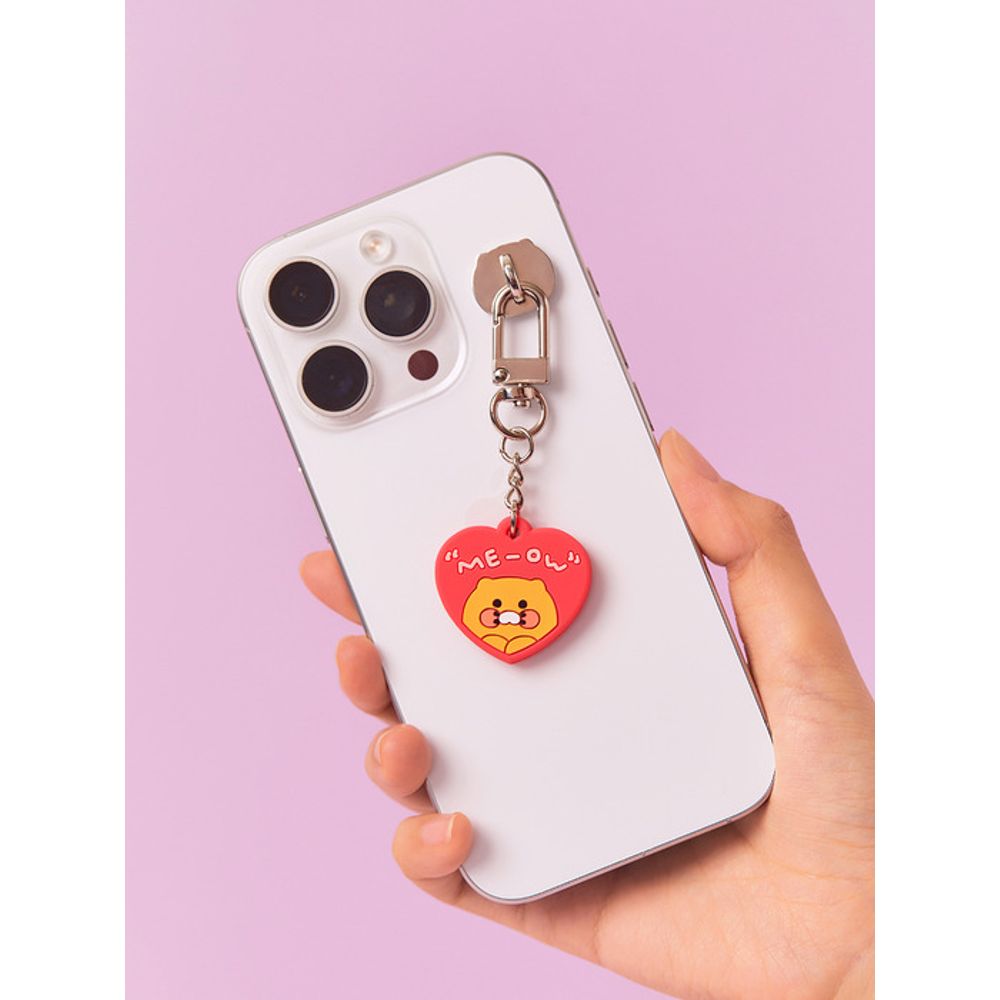 

KAKAO FRIENDS Mini Mirror Smartphone Charm Keyring Heart_Chunshik single type