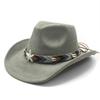 New Beach Resort Suede Top Hat Men's and Women's Couple Hat Western Cowboy Top Hat Jazz Hat for Performance