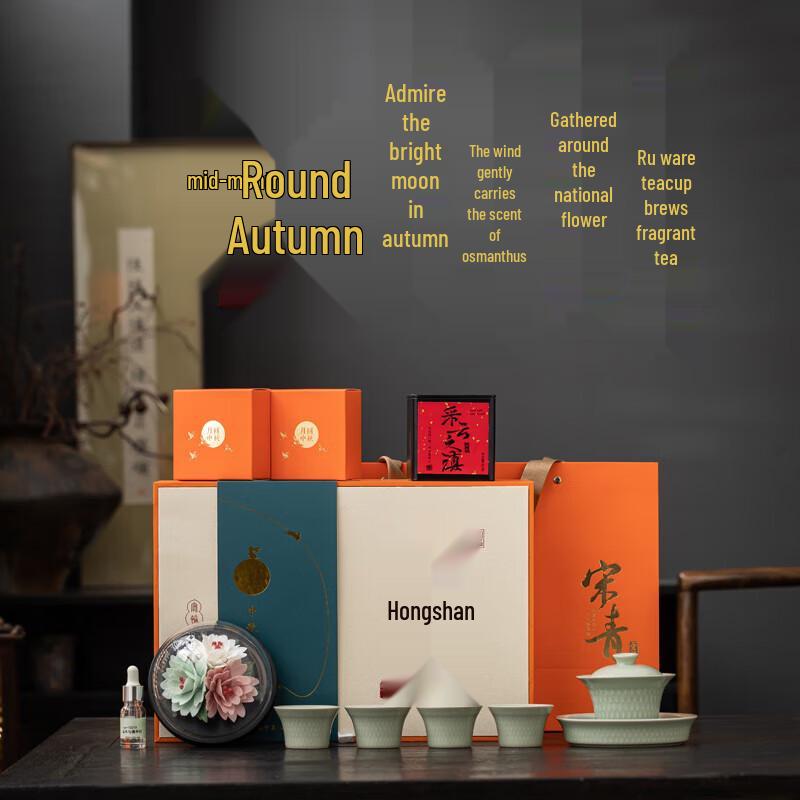 

Hongyu Guohua 10-Piece Celadon Gaiwan Tea Set