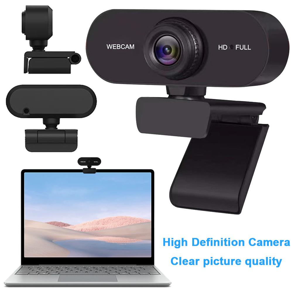 USB HD 1080P/2K Web Camera Plug and Play with Microphone Business Webcam Autofocus for PC/Laptop Conferencing and Video Calling