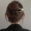 New Pearl Hairpins Korean U-shaped Metal Shell Hair Clip Pins Women Girls Hair Sticks Bun Maker Hair Styling Accessories Gifts