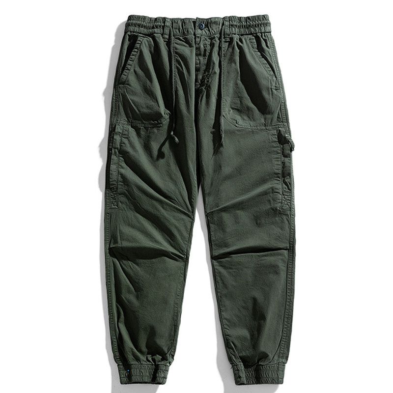 American-Style Spring and Autumn Heavy-Duty Men's Multi-Pocket Cargo Pants, Export Surplus, Versatile, Cool and Stylish, Jogger Casual Pants