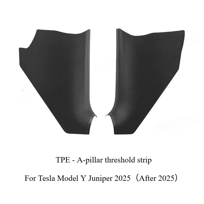 For Tesla Model Y Juniper 2025 Door Sill Strip Guard Car Decor Accessories Front Rear Door Threshold Anti-kick Pad Protector