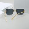 Chic Frameless Square Sunglasses: Stylish, Edgy Fashion for Street Style