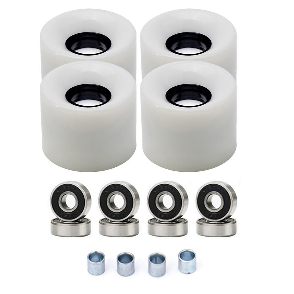 Upgrade Your Skateboard Gear with this Set of 4 Wheels 8 Bearings and 4 Spacers