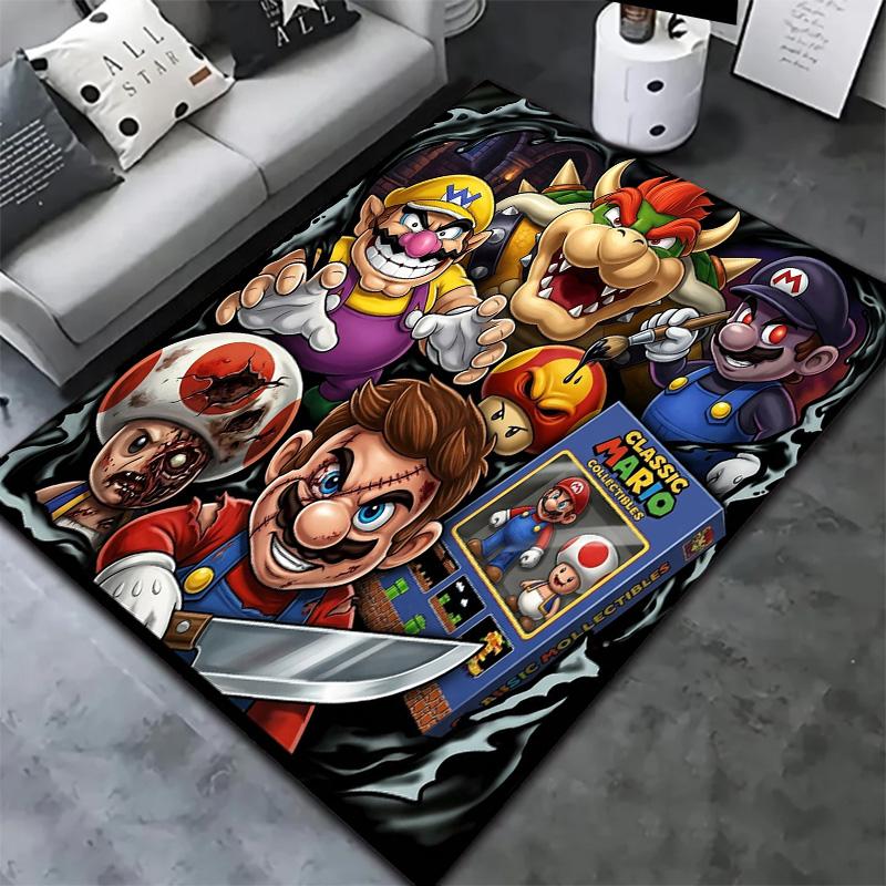 Super Mario Carpet Rug For Living Room Bedroom Home Sofa Decoration Kids Play Nonslip Floor Mat