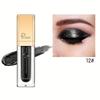 18 Colors Micro Glitter Liquid Eyeshadow, Brickstone Pearlescent Eyeshadow Liquid Waterproof Makeup Smokey Makeup Long Lasting Eyeshadow
