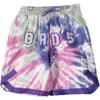 Li Ning Badfive Series Bokstavsbroderi Tie-Dye Elastisk Midja Raka Ben Shorts Herrshorts Flerfärgad AJSR011-1