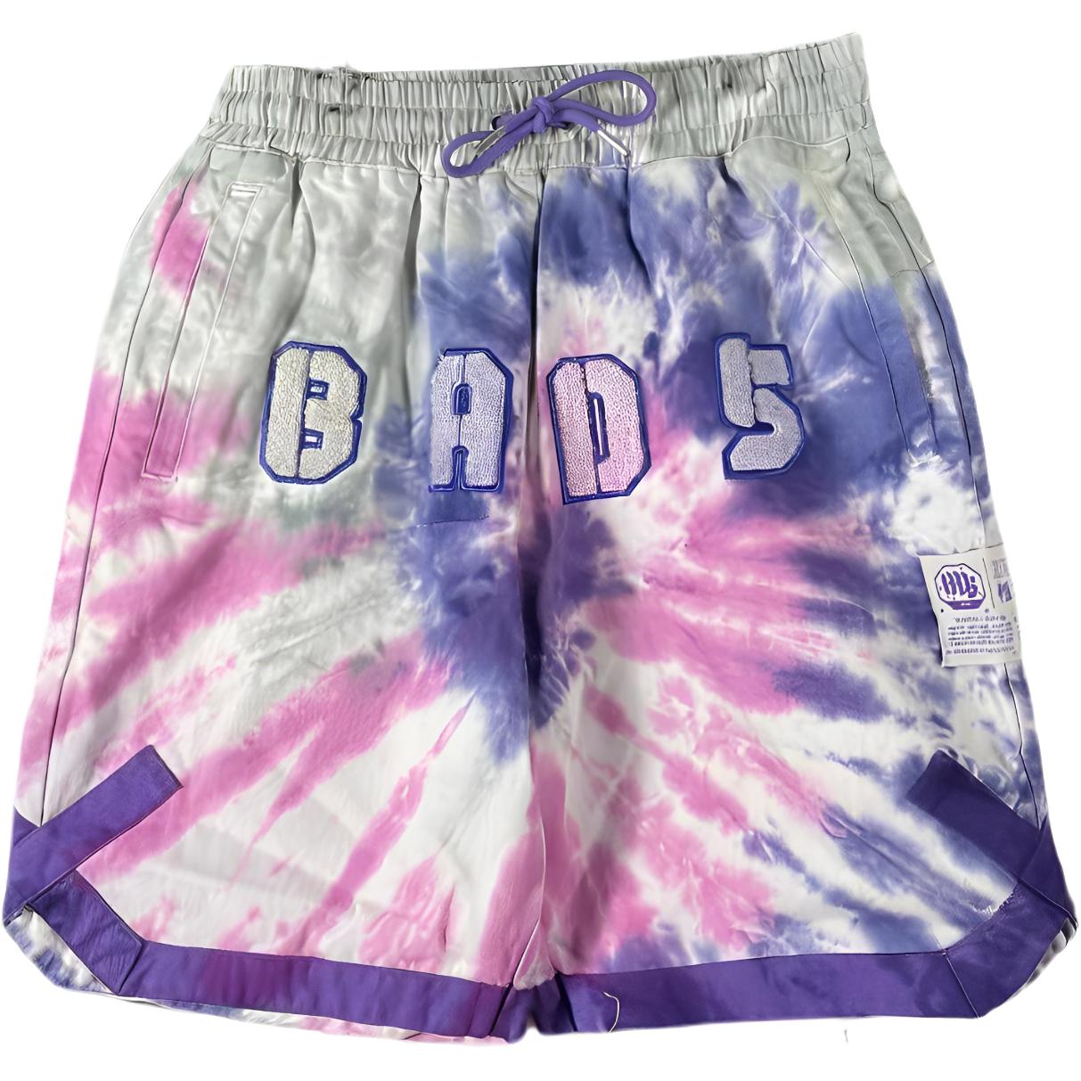 

Мужские шорты прямого покроя с вышитыми буквами и узором тай-дай Li Ning Badfive, разноцветные AJSR011-1 M