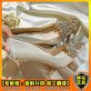 Leichte Satin-Hochzeitsschuhe 2025 neue Brautschuhe Haupt-Hochzeitskleid Show Heliang-Kleidung Verlobung High Heels Damen Stiletto