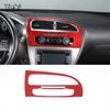 For Mazda MX-5 2016+ Matte Real Carbon Fiber Center Control Gear Shift Panel Multimedia Panel Cover Steering Wheel Frame Sticker
