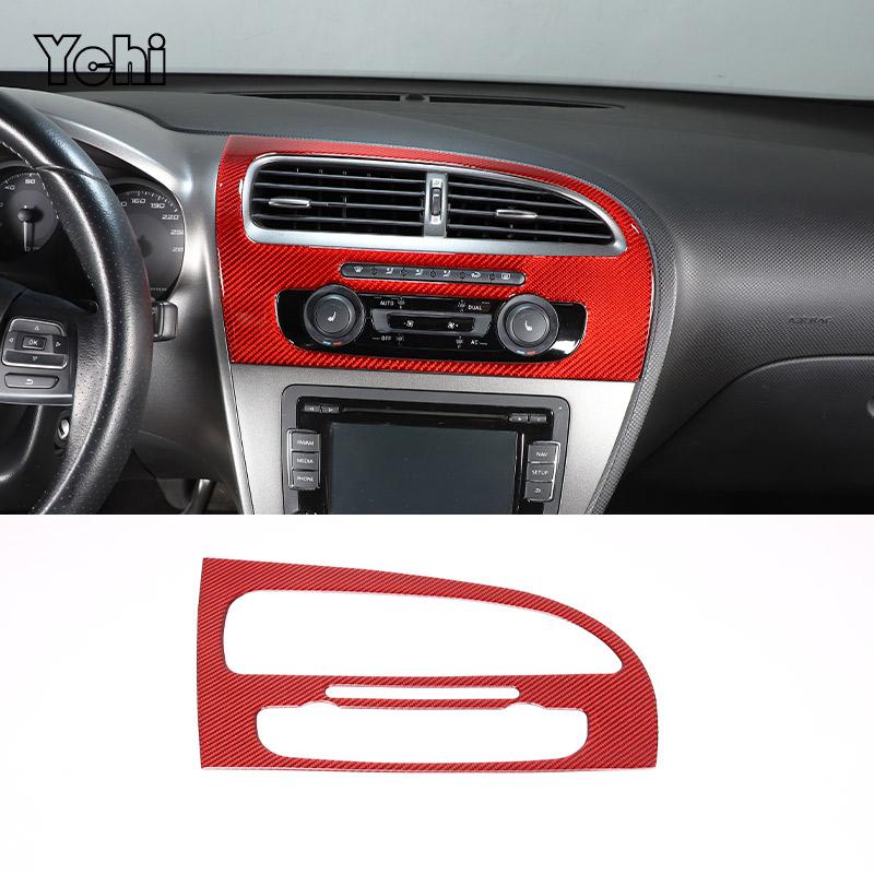 For Mazda MX-5 2016+ Matte Real Carbon Fiber Center Control Gear Shift Panel Multimedia Panel Cover Steering Wheel Frame Sticker