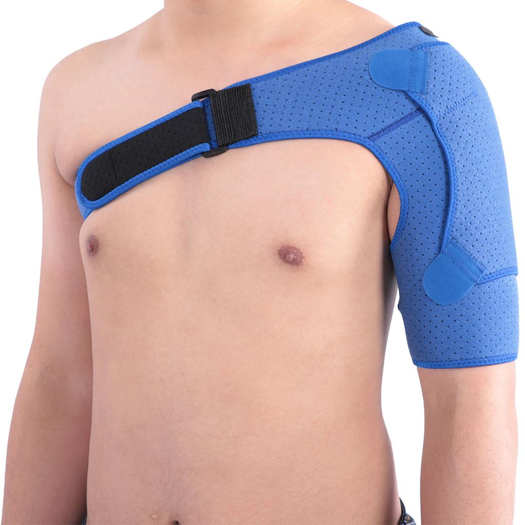 Shoulder Improved Pressurized Punched Breathable Shoulder Protector Small Size (28‑38in) Blu