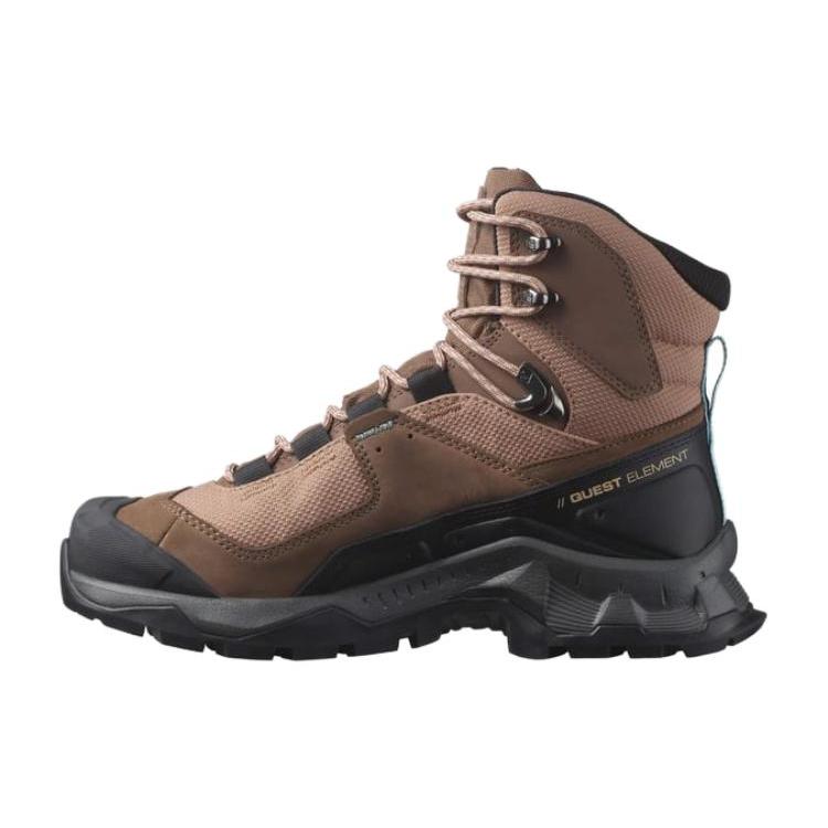 

New SALOMON XT Quest ELEMENT Abrasion Resistant Mid Top Outdoor Shoes Women s Umber L47157700 36