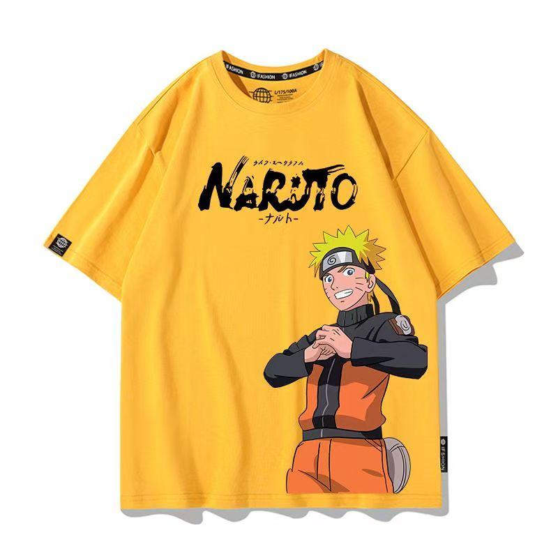 Men's Naruto Anime Graphic T-Shirt, Sasuke Uchiha & Pain Akatsuki Oversized , Summer Loose Fit Casual Streetwear for Boys&Girls