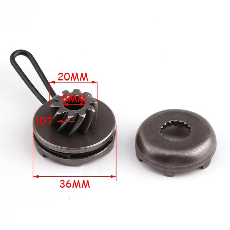 Motorcycle Accessories Kick Pinion Start Gear for Yamaha Aerox Jog 50cc Neos Aprilia Rally 2 Stroke MBK Nitro Malaguti/ 1E40QMB темно серый