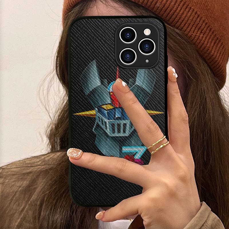 Anime Mazinger Z Phone Case Hard Leather Case for iPhone 11 12 13 Mini Pro Max 8 7 Plus SE 2020 X XR XS Coque