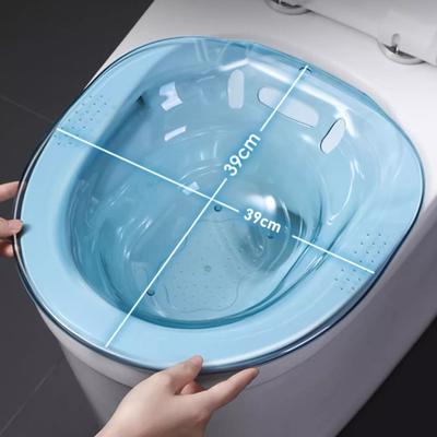 טחורים אמבט סיץ עם קיבולת גדולה אזור ישיבה רחב נגד הצפת אסלה מושב רחב מושב Universal Fit אמבט סיץ