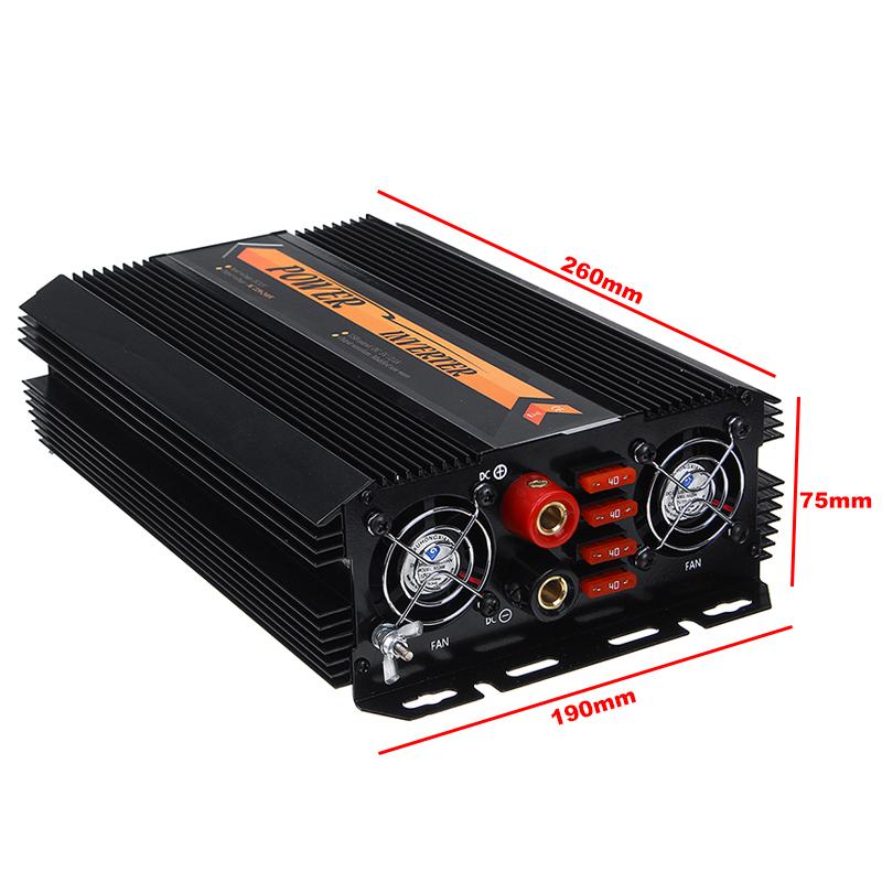 Invertor de Putere 10000W DC 12V LA AC 220V-240V Invertor cu Undă Sinusoidală Modificat pentru Mașină
