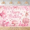 Pink Teddy Bear Photography Backdrop Sweet Dreamy Birthday Party Decoration Background Baby Shower Photo Booth Banner Supplies