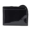 Vivienne Westwood Shiny Patent Heart Pattern Leather Card Holder Women accessories Black 50684360100D