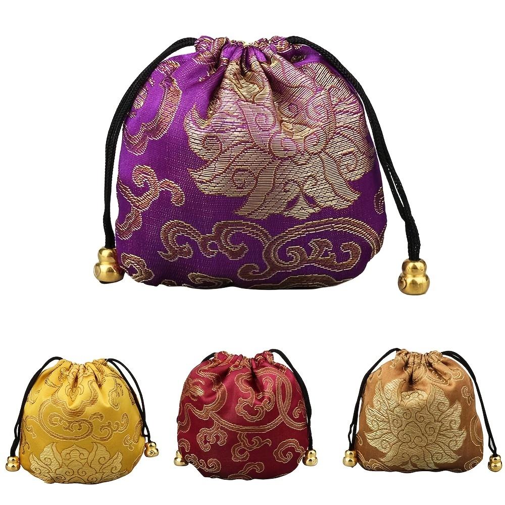 Chinese Style Jewelry Bags Brooch Bags, Character Bead Bracelet Storage Bag