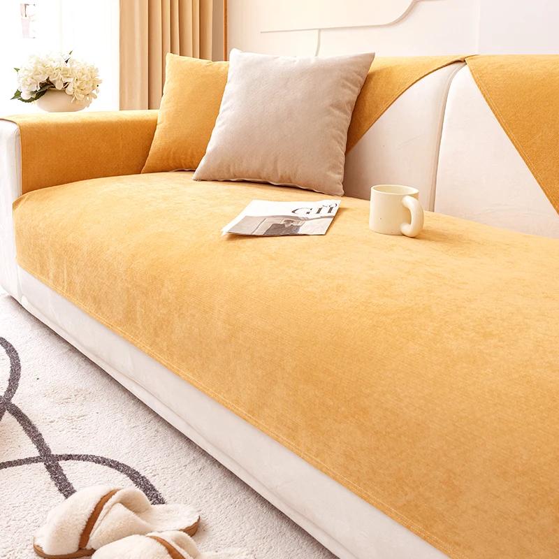 Non Stick Waterproof Sofa Cover Fabric Suitable for All Seasons Wear-resistant Sofa Cushion Cover Anti Slip and Not Easy To Fade
