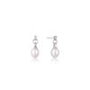 [Worn by Joo Hyun-young] Freshwater Pearl 925 Silver Drop Earrings E043-02H