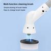 Spazzola Elettrica Rotante per Bagno, Scrubber Senza Fili per Doccia con 5 Testine Intercambiabili per la Pulizia di Bagno e Cucina