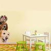 Caroon Decoration Wall Stickers Cute Funny 3d Cat Dog Door Wall Stickers Removable Sitting Veranda Bedroom Animal Wall Murals