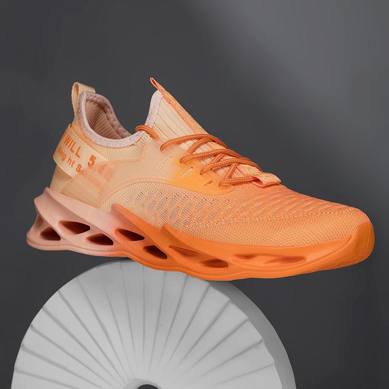Large size flying flag mesh outdoor sports casual shoes lightweight soft sole non-slip travel running shoes