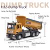 1/32 DUMP TRUCK Model Toys Car Alloy Diecast Engineering Vehicle Metal Body Rubber Tires Sound Light Pull Back Toy Birthday Gift