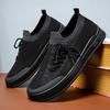 Shoes men's summer new casual breathable men's shoes one pedal middle-aged and elderly father shoes Korean version flying woven mesh shoes men