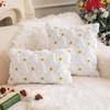 Christmas Tree Fleece Cushion Cover with Star Embroidery - Holiday Sofa Decoration Pillow Cover