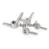 304 Stainless Steel Wing Nut, Hand-Tightening Butterfly Nut - Sizes: M6, M8, M10, M12, M16, M20, M24