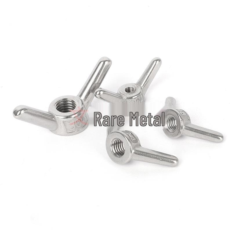304 Stainless Steel Wing Nut, Hand-Tightening Butterfly Nut - Sizes: M6, M8, M10, M12, M16, M20, M24