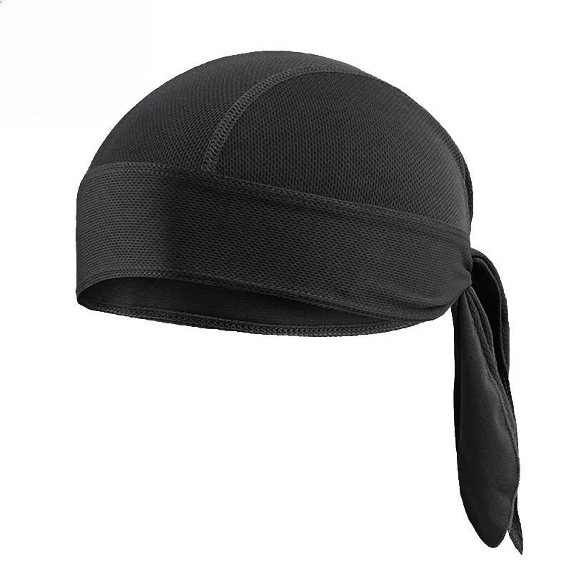 For Men Cycling Pirate Hat Breathable Mesh Pirate Bandana Cap Sweat Absorbent Helmet Inner Head Cover Skull Cap For
