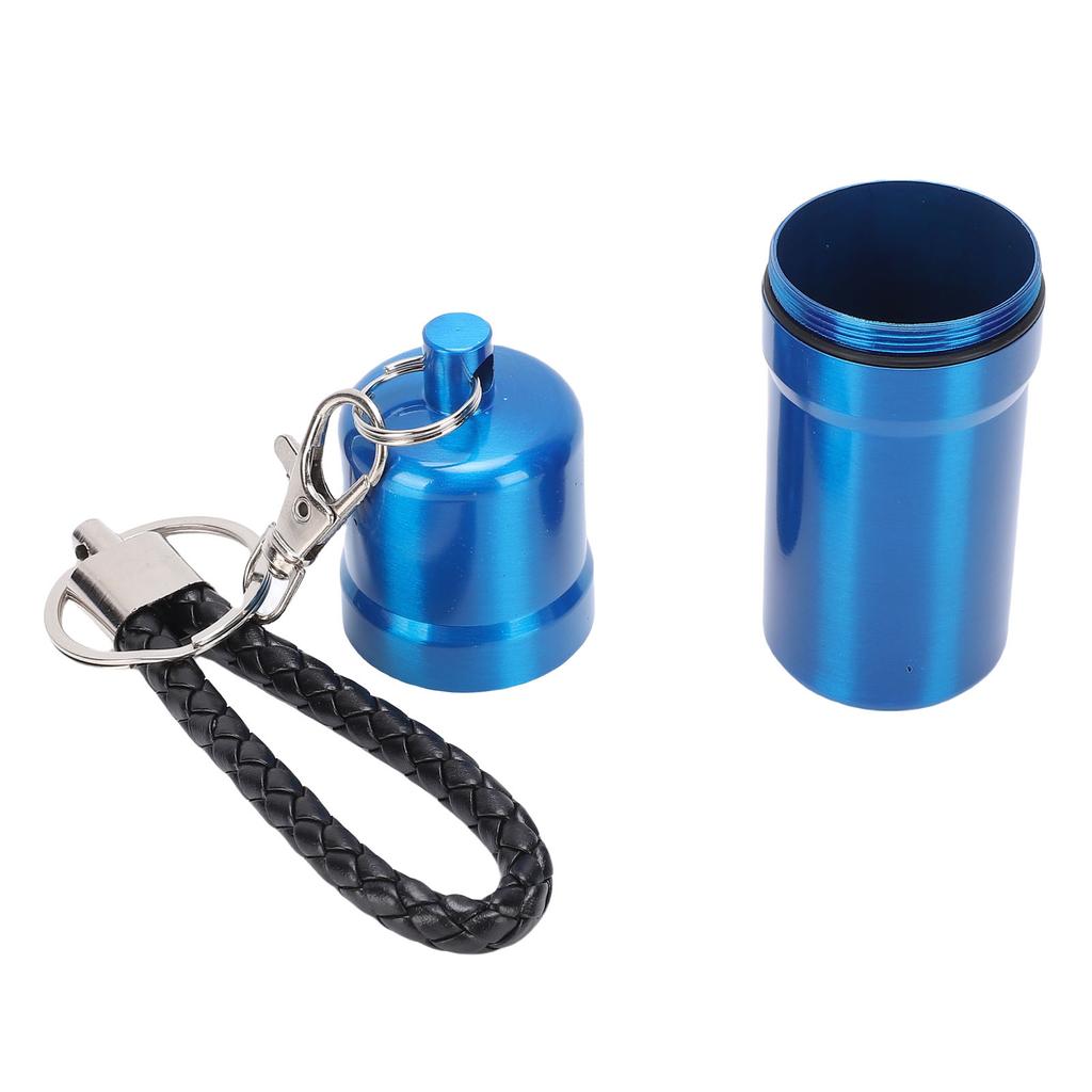 Portable Airtight Container Water Proof Aluminum Alloy Well Sealing Metal Storage Tube for Outdoor Camping Travel