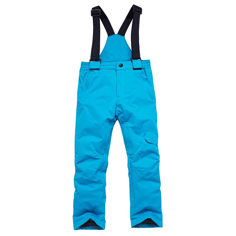 Kids' Waterproof Ski Pants - Cotton-Padded, Windproof, for Boys & Girls, Thickened for Autumn/Winter Warmth.