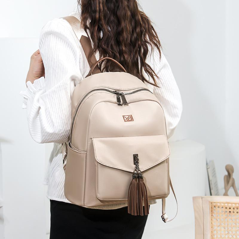 Schoolbag Backpack Women's 1011 New Fashion Trend Leisure Travel Bag Student School Bag Large Capacity Backpack