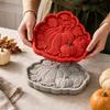 Halloween Pumpkin Stepping Stone Reusable Silicone Concrete Casting DIY Garden Pathway Walkway Outdoor Landscape Decor