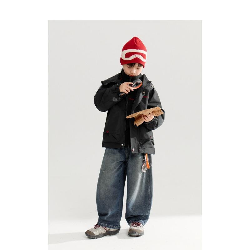 Boy S Fleece Jacket Long Sleeve Kids Autumn Casual School Inner Wear