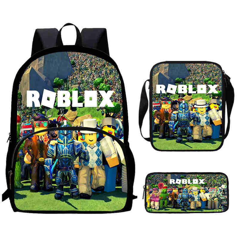 Roblox Printed Backpack, Children'S And Elementary School Bags