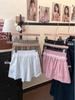Korean Style High Waist Lace Trim A-Line Sports Shorts for Women
