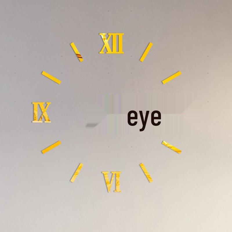 3D Creative Acrylic DIY Wall Clock for Living Room